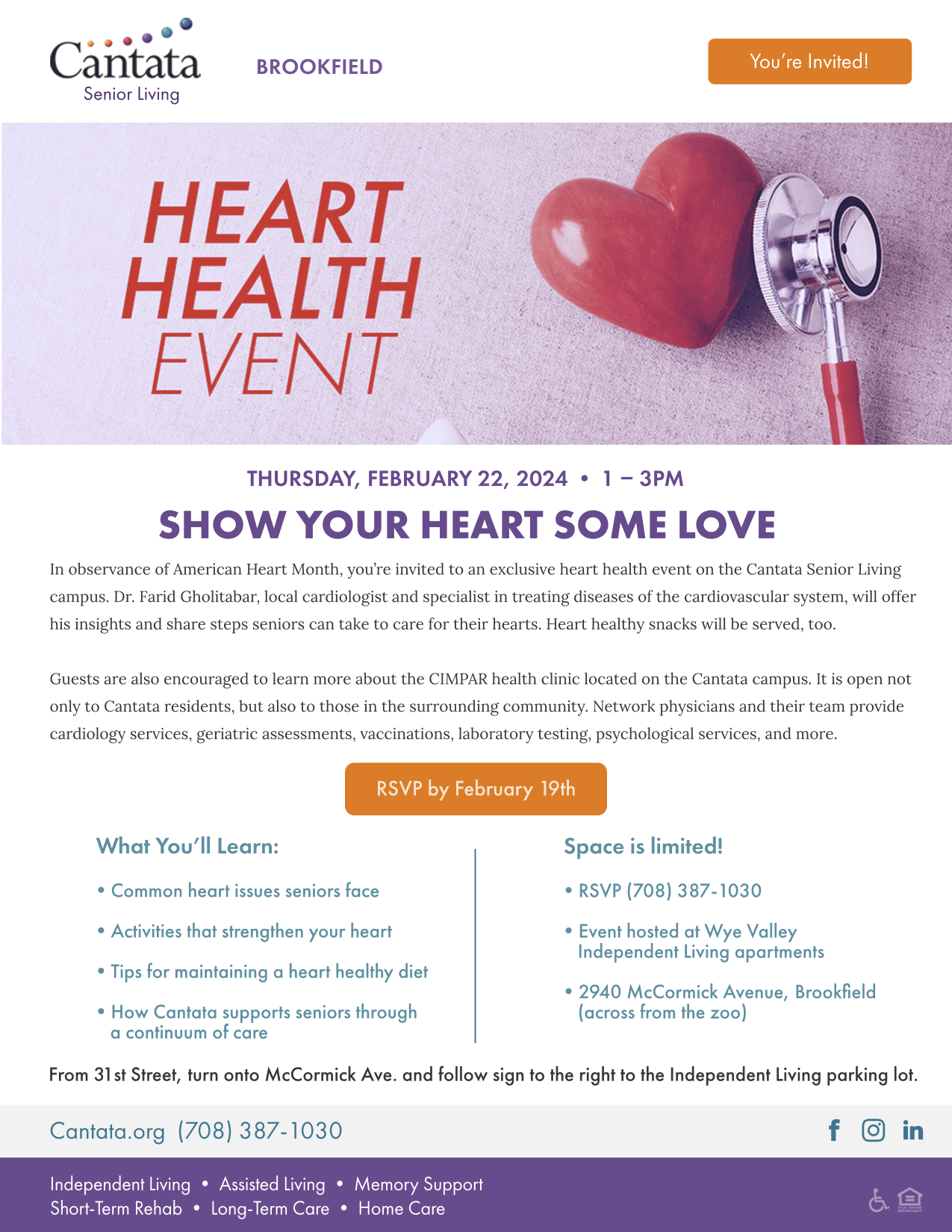 Heart Health Event Flyer